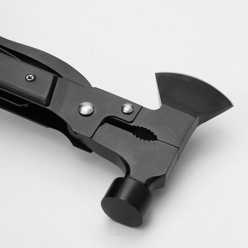 Multifunctional Camping Axe Hammer | Folding Survival Tool for Tent Stakes, Emergency, and Vehicle Rescue