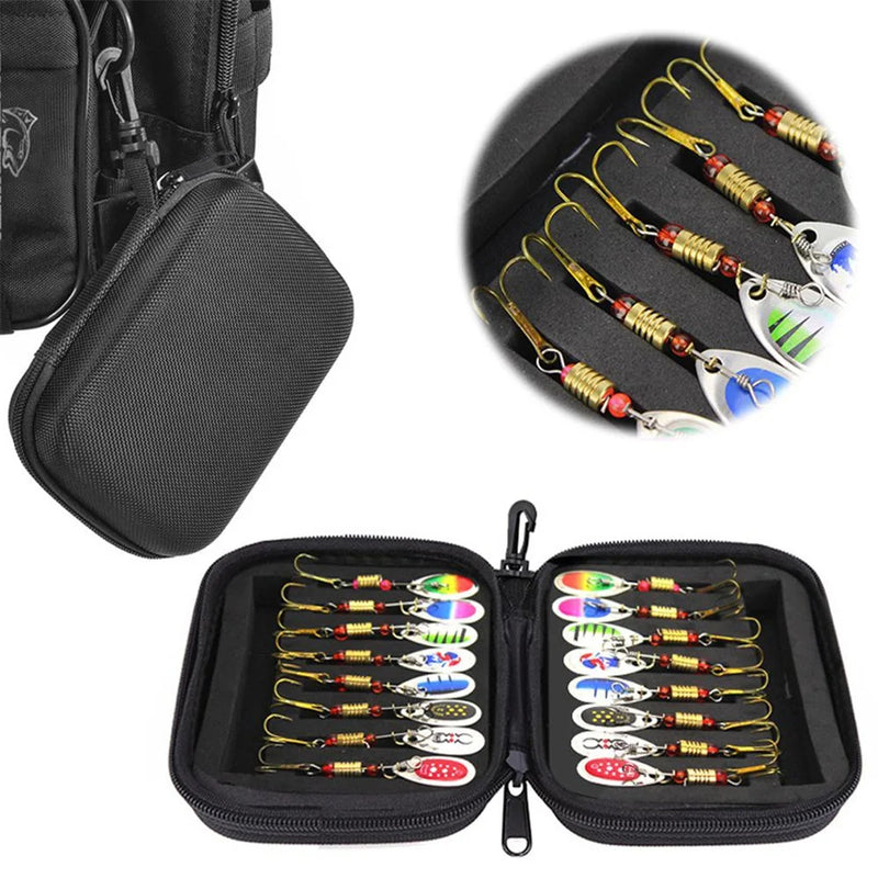 16-Piece Metal Spoon Spinner Lure Set | for Pike and Bass Fishing